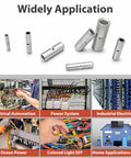 Solid Heavy Duty Gkg 560 Piece Non Insulated Butt Connectors Kit With Premium Pure Copper Wires For Rock Solid Wire Splices And Tough Electrical Jobs That Totally Rock Your Car Or Home Setup, silver copper butt connectors in assorted sizes