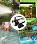 No Bull No Hassle 12V Water Transfer Pump 330 Gallons Per Hour Portable Electric Utility Sump Pump for various water tasks.