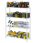 4-Tier Wire Storage Shelves Heavy Duty Metal Racks With Adjustable Shelves For Home And Garage Organization Space Saving Vertical Shelf Unit Built To Last For Tools Books And Pantry Workhorse