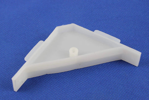 12 Pack 90 Degree Cabinet Triangle Brackets White Durable Plastic Corner Support Braces With Off Center Screw Holes For Easier Installation