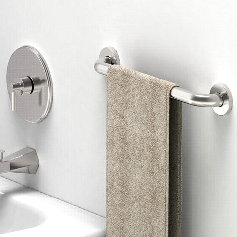 Two Pack Stainless Steel Bath Safety Grab Bars One And A Quarter Inch By Twelve Inch ADA Compliant Heavy Duty 500 Pound Support Oil Rubbed Bronze