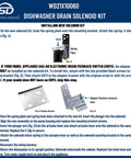 Go-To Dishwasher Drain Solenoid Replacement Kit With Armature And Linkage Model Specific Not Universal guide