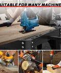 Heavy Duty Steel Power Tool Stand With Smooth Rolling Wheels And Height Adjustable Setup Handles Up To Five Hundred Fifty Pounds for saws and jigsaws.