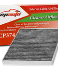 Activated Carbon Cabin Air Filter Replacement For Toyota Tacoma 2005 Through 2021, Dodge Dart 2013 Through 2016, Pontiac Vibe 2003 Through 2008 Keeps Your Ride Fresh With Odor Control For Driver And Passengers.