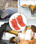 Beefy Heavy Duty Tractor Bucket Edge Protectors Set Of 2 For Snow Removal And Gravel Spreading, Steel Skid Guards for Loaders