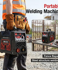 Portable Stick Welder With IGBT Inverter 250A Output Display And Included Electrode Holder And Clamp Lightweight 7.05 Lb