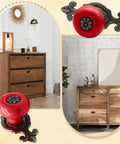 Dope Red Ceramic Cabinet Knobs For Dressers And Kitchen Drawers Solid Zinc Alloy Body Include Tight Screw Set on wooden dressers