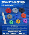 Pro Grade 11 Piece Bearing Race And Seal Driver Set With 9 Double Sided Adapters 39.5mm To 81mm Oil Seals Compatible Seal Driver Case