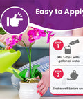 Liquid Orchid Fertilizer For All Orchid Species And Types, Quick Acting Plant Food That Boosts Growth And Big Blooms, Nutrient Rich Formula With Natural Ingredients, 1 Gallon; easy to apply