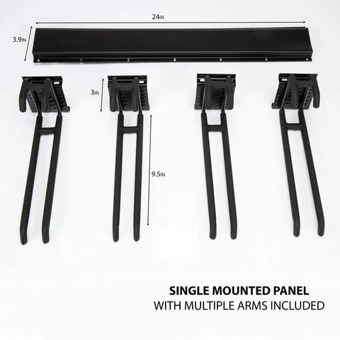 Heavy Duty Ski Wall Rack For Home And Garage Storage Holds Four Pairs Of Skis With Poles Or Any Snowboards Pro Adjustable Rubber Coated Hooks Badass Winter Sports Organizer