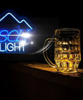 Blue Neon Light Sign For Wall Decor Neon Bar And Home Accent For Bedroom Man Cave Bedside Table Recreation Room Perfect Gift Idea For Any Neon Lover Great Gift For Neon Enthusiasts, featuring a beer mug