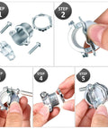 Assembly steps for 4 Pack Three Quarter Inch Clamp Type Cable Connectors For Metallic Conduit And Electrical Boxes Rust Resistant Zinc Alloy