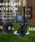 Beefy Heavy Duty Gate Wheel Kit With 360 Degree Rotation Rubber Wheel For Fence Farm Garden And Wood Gates Spring Loaded