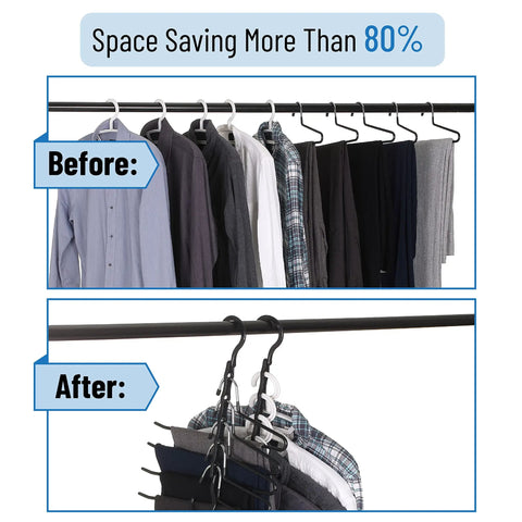 Straight Up Closet Game Changer Heavy Duty Space Saving Hangers Black Multi Garment Rack Slick 360 Degree Swivel Hooks For Decluttering Wardrobe Wrinkle Free Setup