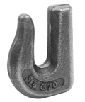 Three Eighth Inch Weld On Grab Hook Set G70 Forged Steel WLL 6600 Lb with slanted bottom for easy welding