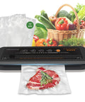 No Sweat Automatic Vacuum Sealer That Works Like A Charm With 80Kpa Suction for sealing meat with rosemary, food preservation.