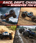 Fast RC Truck For Adults Upgradable To 56 MPH 4x4 Off Road All Terrain Beefy Monster 2.4 GHz RTR 1 To 16 Remote Control Car
