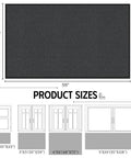 Heavy Duty Front Door Mat 3 By 5 Feet Outdoor Entrance Rug Non Slip Backing Absorbs Dirt And Water Dirt Resistant Low Profile Entryway Mat For Indoor Outdoor Use Gray with dimensions and size options diagram