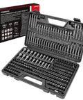 208 Piece Master Screwdriver Bit Set With Phillips Slotted Torx Square And Hex Bits Nut Drivers Quick Release Bit Holder case