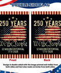 Celebrating 250th Anniversary USA Garden Flag For Outdoor Display Double Sided Waterproof Patriotic Yard Sign With Stars And Stripes