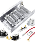 Upgraded 279838 Dryer Heating Element Kit NED4655EW1 MEDC215EW1 for Whirlpool, features chrome nickel coils and fuses