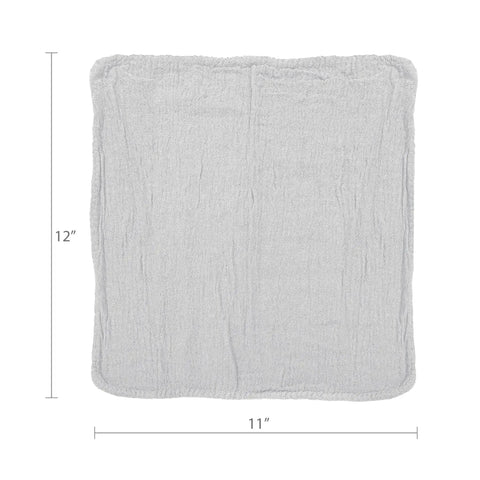 Absorbent Cotton Shop Towels 11x12 50 Pack Reusable Cleaning Rags For Auto Garage Home Kitchen Use Wipe Spills Grease Oil Grime And Dirt With High Absorbency And Durability shown individually with dimensions