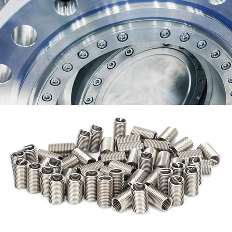 50 Piece Wire Thread Insert Sleeve Kit For M10 X 1.5 Screws Stainless Steel 304 Coiled Inserts Protective Nut And Repair Kit To Beef Up Threads And Prevent Stripped Holes