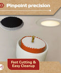 MonoPro Bi-Metal 6-1/4 in hole saw for recessed lights with silicone dust bowl, 11/32 in hex shank.