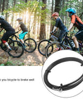 Cyclists riding in forest and 2M Hydraulic Disc Brake Hose For Magura MT4 MT4E MT5 Dope Replacement Tube shown in detail