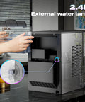 Installing water tank in Countertop Nugget Ice Maker With 44 Lbs Per Day Output, Self Cleaning, One Touch Operation, Silver.