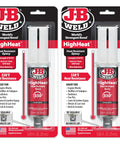High Heat Epoxy Syringe Twin Pack 25ml Each Dark Grey That Delivers A Tough-As-Nails Bond Up To 550 F, Two-Part 1:1 Mix Delivers 4730 PSI