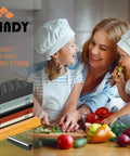 Dual Sided Whetstone Knife Sharpening Kit With 400 1000 And 3000 8000 Grits Wet Stone Set next to family cooking in kitchen