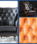 Top Notch Crystal Upholstery Tacks Set Of 60 Dope Diamond Furniture Buttons Clean Silver Headboard Nails on decorative armchairs.