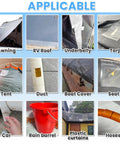 Waterproof Repair Tape For Fabric Awnings RV Roofs Tents Tarps And Boat Covers used on various outdoor items