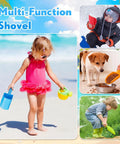 15 Pack 8 Inch Colorful Beach Sand Shovels For Kids Bulk Set Kid Friendly Sand Tools in use by children and pets in various settings