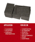 Ultra Fine Grade Hand Pad For Surface Prep And Finishing, Nonwoven Silicon Carbide Scrub Pad, 6 X 9 Inches, Gray, Case Of 60
