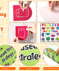 Math Talk Bulletin Board Decor Set for Teachers and Classrooms, 54 Piece Classroom Kit details and cutouts displayed.