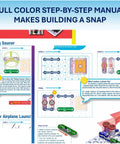 Instruction manual for Flight Deck STEM Toy Kit For Ages 8 Plus Build Simple Circuits That Launch Paper Airplanes and Flying Saucers.