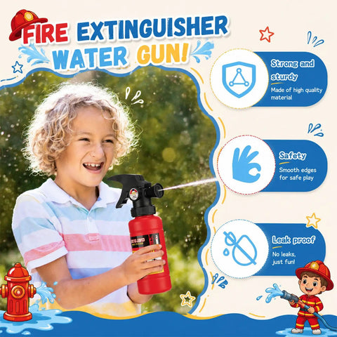 Rad Mini Fire Extinguisher Squirter Toys For Kids Pump Action Water Spray Guns Super Cool For Summer Pool Parties And Birthday Party Favors Bulk 12 Piece Set