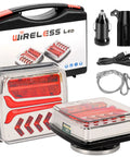 Wireless Magnetic LED Trailer Lights Kit 2 Pack Bluetooth Taillights with case and accessories for towing