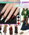 24 Color Hema Free Solid Gel Nail Polish Kit With Ombre Gel Polish in artistic nail designs and trendy outfit styles