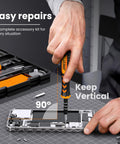 Using the 59 In 1 Precision Screwdriver Set with 44 Bits Including Torx T1 T2 for electronic repair
