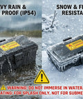 Weatherproof Outdoor Electrical Box With IP54 Protection Six Cable Entry Ports Protective Outlet Cover for heavy rain and frost conditions