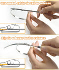 Demonstration of releasing Heavy Duty Metal Zip Tie Kit With Gun, Pro Grade, using metal tail and tool.