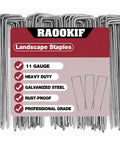 12 Inch Galvanized Garden Landscape Staples Heavy Duty 11 Gauge Ground Stakes For Hoses Cords Fences And Lawn Fabric Pins Great For Outdoor Decoration And Security Rust Resistant Packs Of 20 50 100 Or 200