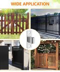 Wide application of Heavy Duty Gate Hinge 4 Pack Wall Mount Female 304 Stainless Steel in different gate designs.