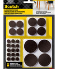 Felt Furniture Pads Pack 162 Pieces Round Brown Self Stick Protect Hardwood Floors from Nicks Dents and Scratches Value Pack