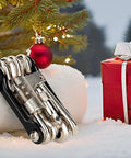 All In One Bike Multitool Kit With Chain Breaker And Tire Repair next to Christmas gifts and ornaments