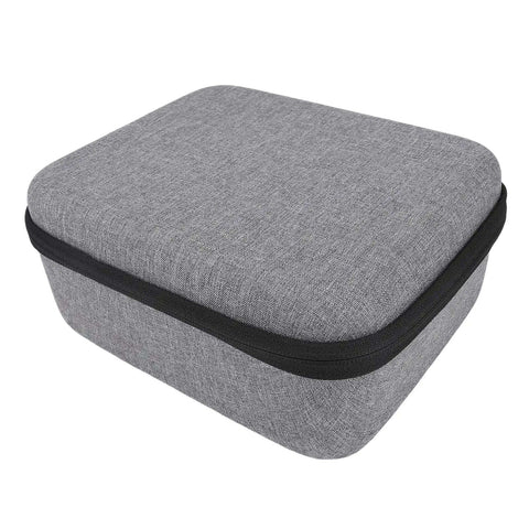 Road Warrior Hardshell Projector Travel Case With Thick Eva Padding And Tear Resistant Nylon Shell designed for MoGo 4 or PLAY6, grey exterior.