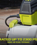 SPX-25H 25 Ft Extension Hose for Pressure Washers attached to electric washer, durable up to 2300 PSI